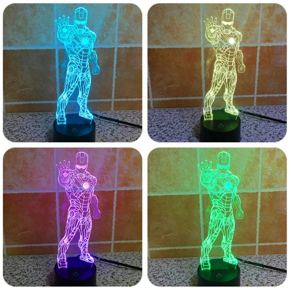 Iron Man Full Figure 3D Hologram Light