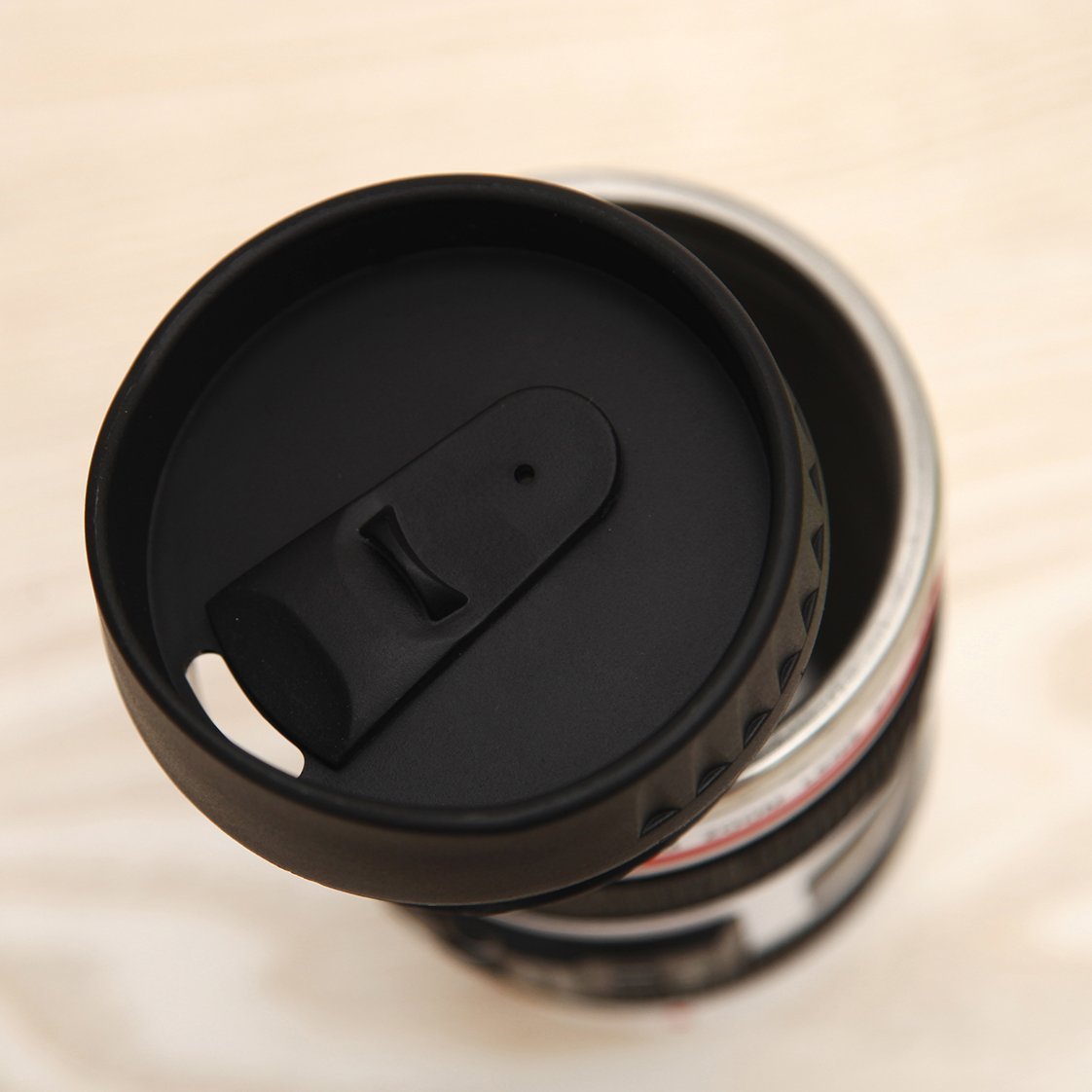 Camera Lens Travel Cup - Open