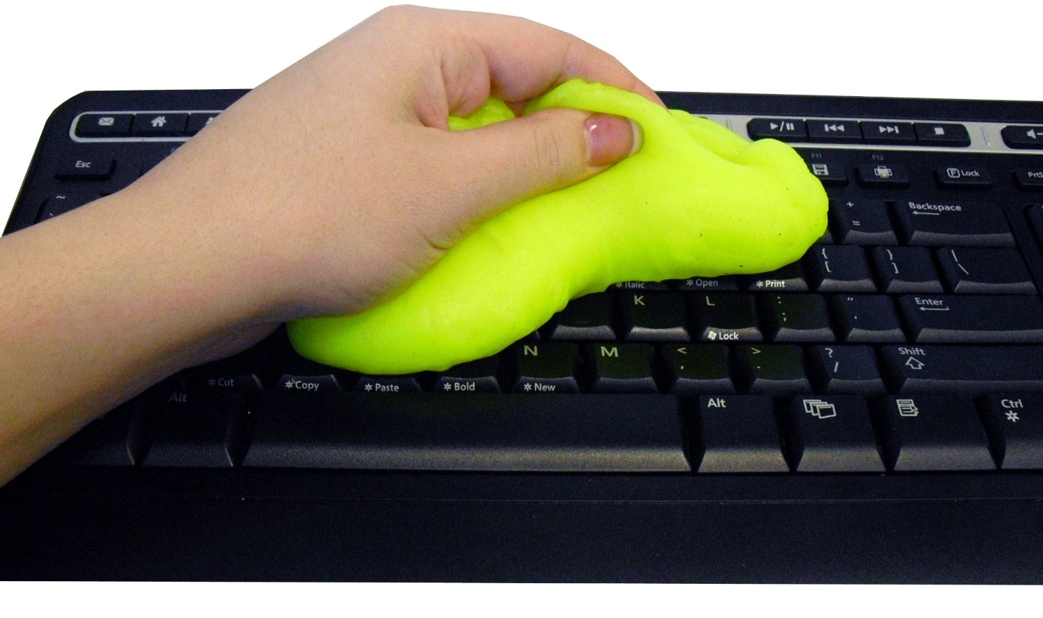 Cyber Clean Putty on keyboard