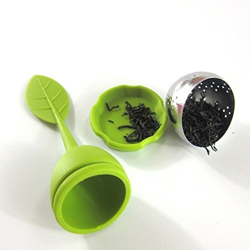Leaf Tea Infuser open with tea
