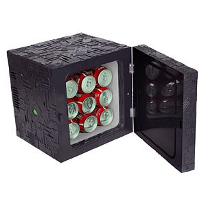 Borg Cube Fridge - open