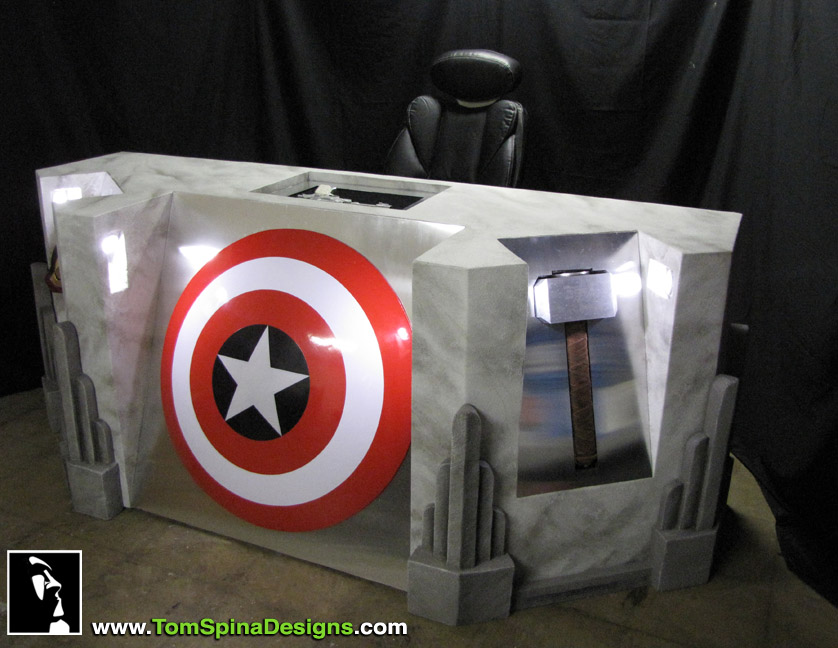 The Avengers Desk Side View