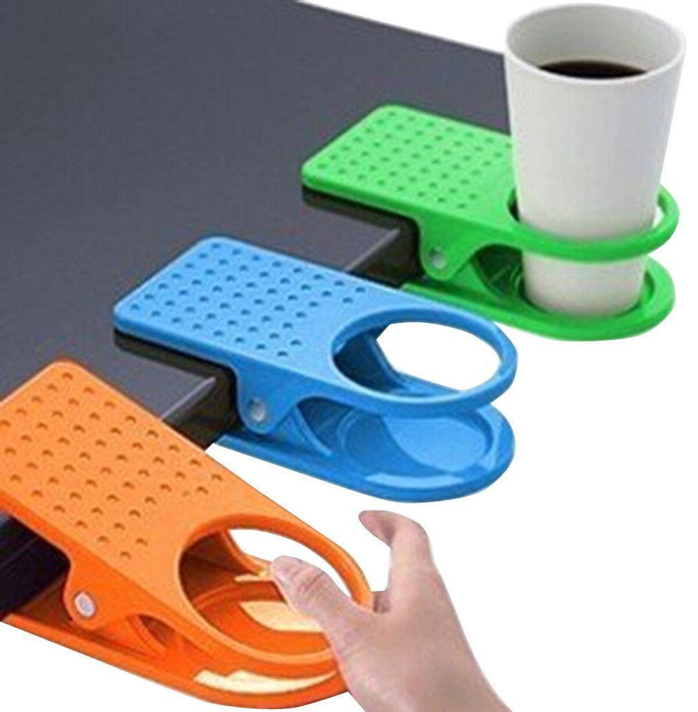 Desk Cup Holder, three on a desk